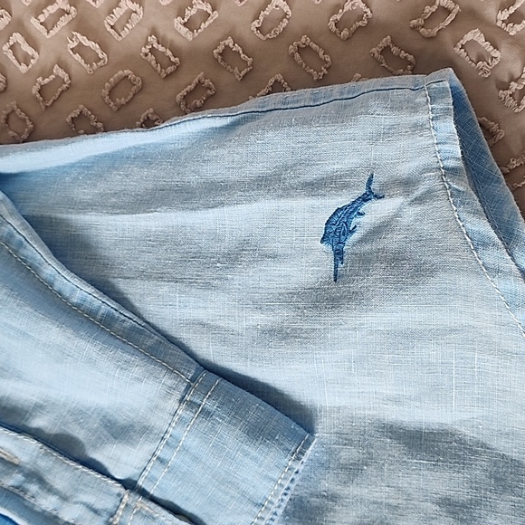 Tommy Bahama men's long sleeve linen shirt - Picture 2 of 4